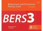 BERS-3: Behavioral and Emotional Rating Scale-Second Edition