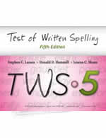 TWS-5: Test of Written Spelling-Fifth Edition